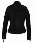 Suede Biker Jacket: Berlin Lady Black