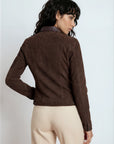 Brown Suede Trucker Jacket San Francisco Lady 2.0