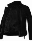 Suede Biker Jacket: Berlin Man Black