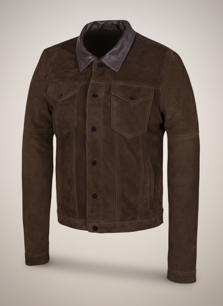 Brown Suede Trucker Jacket San Francisco Man 2.0