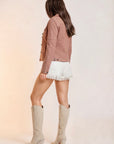 Blossom Suede Trucker Jacket San Francisco Lady