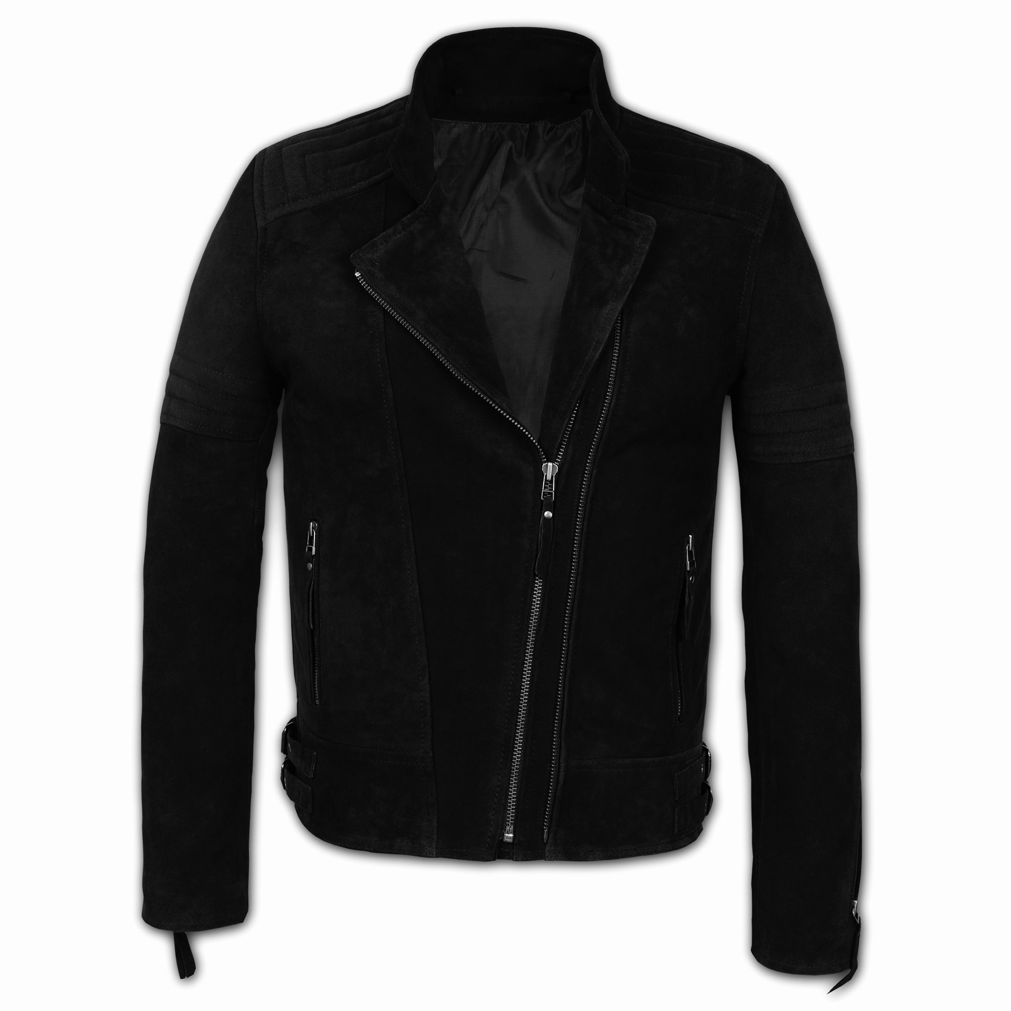 Suede Biker Jacket: Berlin Man Black