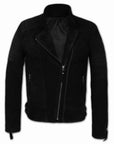 Suede Biker Jacket: Berlin Man Black