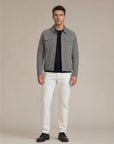 Gray Suede Trucker Jacket San Francisco Man