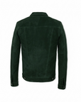 Green Suede Trucker Jacket San Francisco Man