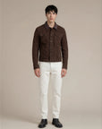 Brown Suede Trucker Jacket San Francisco Man 2.0