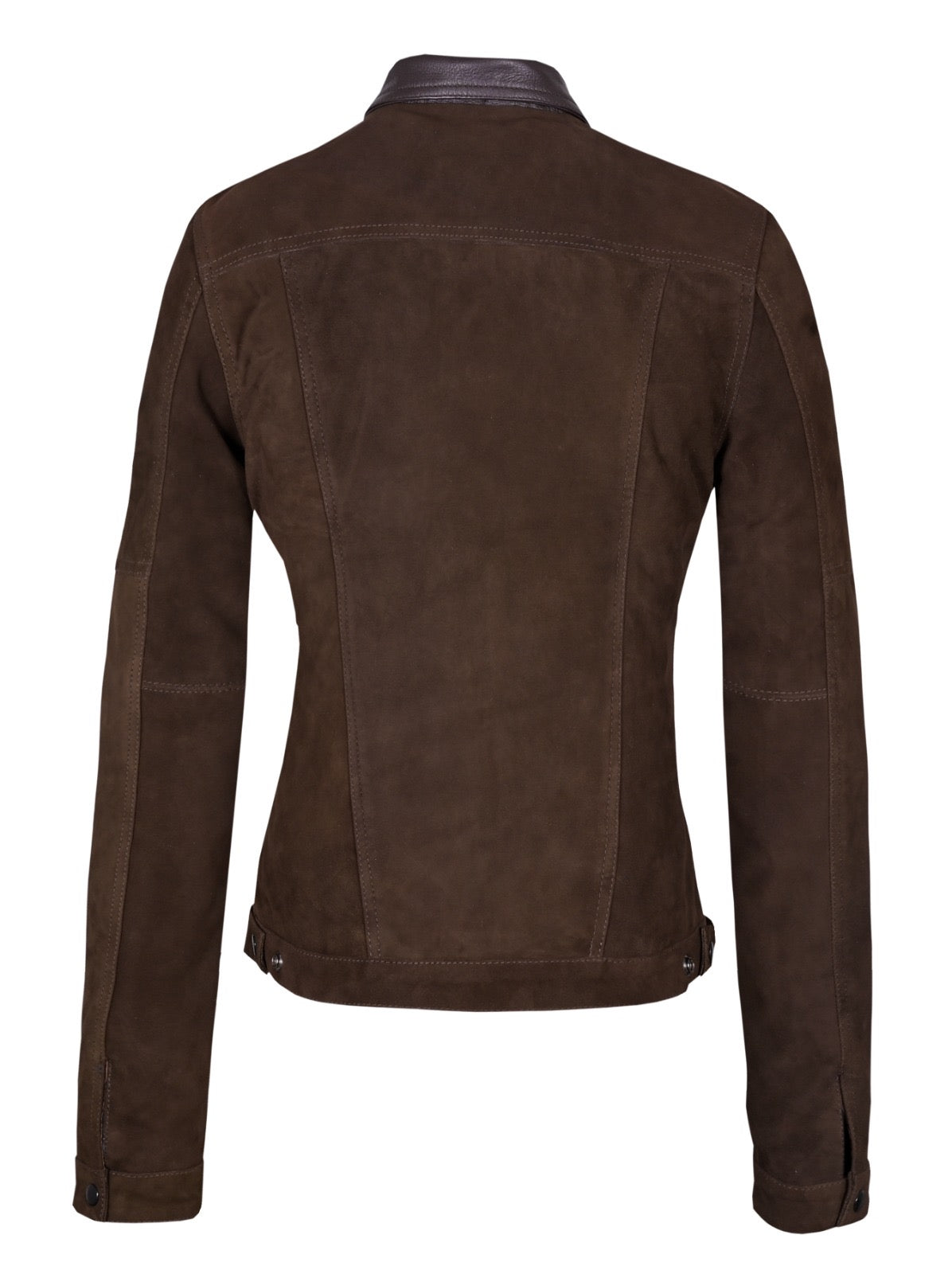 Brown Suede Trucker Jacket San Francisco Lady 2.0