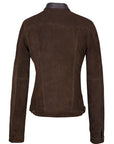 Brown Suede Trucker Jacket San Francisco Lady 2.0