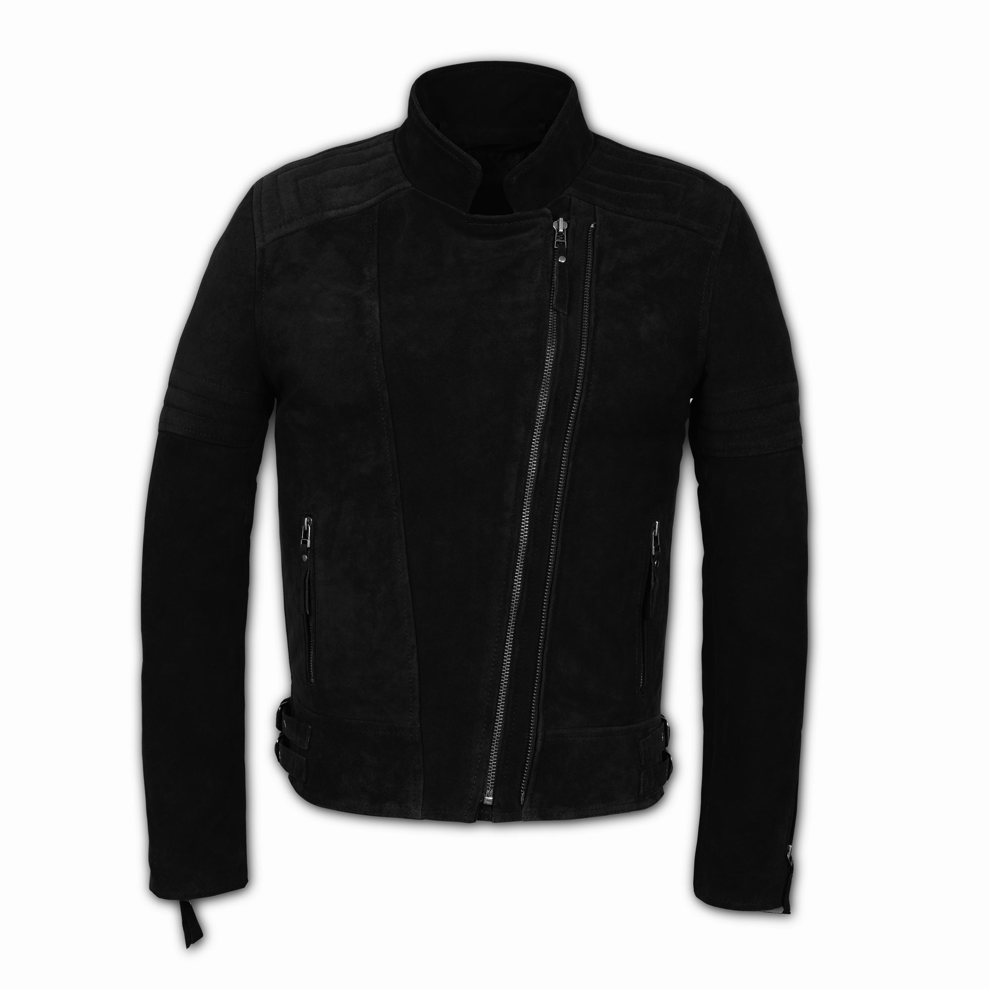 Suede Biker Jacket: Berlin Man Black