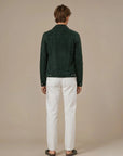 Green Suede Trucker Jacket San Francisco Man
