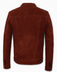 Crimson Suede Trucker Jacket San Francisco Man