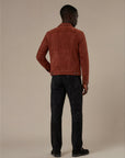 Crimson Suede Trucker Jacket San Francisco Man