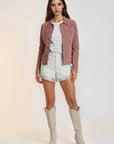Blossom Suede Trucker Jacket San Francisco Lady