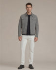 Gray Suede Trucker Jacket San Francisco Man